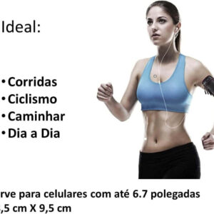 Braçadeira Suporte Braço Celular Treino Corrida Esportiva