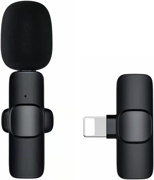 Microfone Lapela Wireless Sem Fio Para iPhone iPad Lightning - Imagem 2