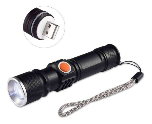 Lanterna Tatica 880000w Militar Longo Alcance T6 Usb - Imagem 6