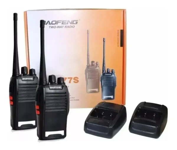 Kit 2 Radio Walk Talk Comunicador 16 Ch 12km Baofeng 777s Ht - Imagem 12