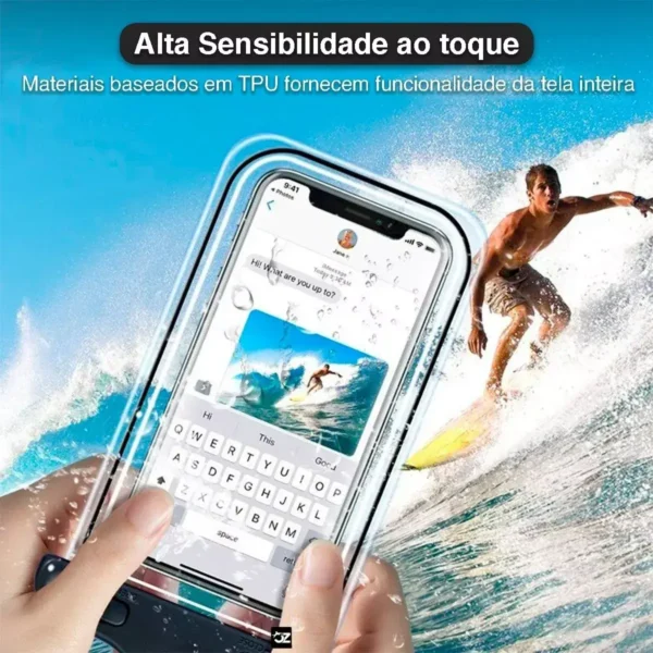 Bolsa Case Prova Dágua Celular Universal Impermeável Oferta - Imagem 15