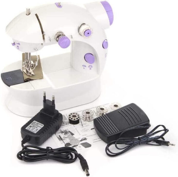 Mini máquina de costura reta CounterTech FH-SM202 portátil branca 110V/220V - Imagem 8