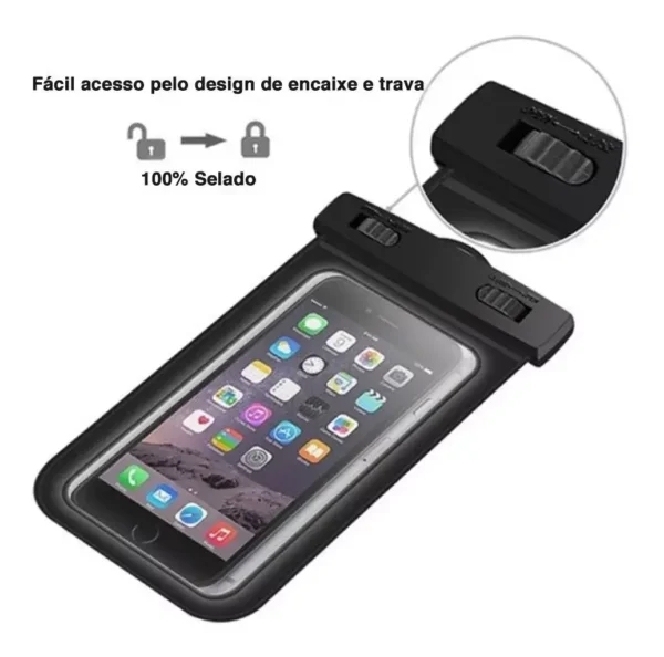 Bolsa Case Prova Dágua Celular Universal Impermeável Oferta - Imagem 6