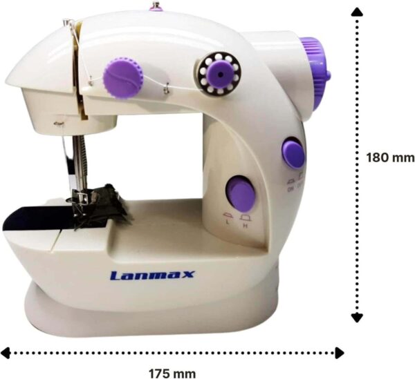 Mini máquina de costura reta CounterTech FH-SM202 portátil branca 110V/220V - Imagem 4