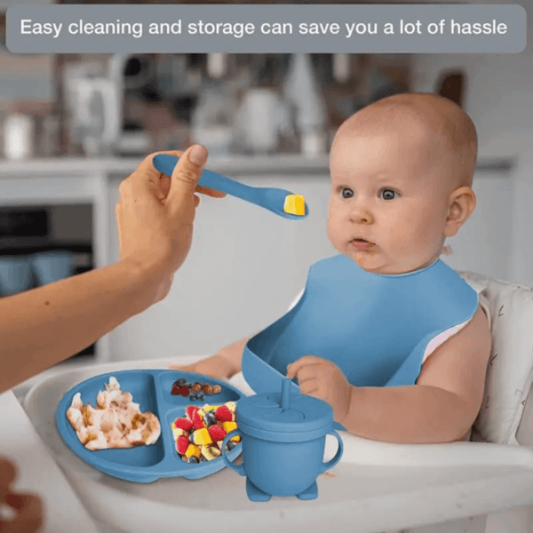 Kit Silicone Introdução Alimentar 6 Pçs Ventosa Blw Bpa Free - Imagem 11