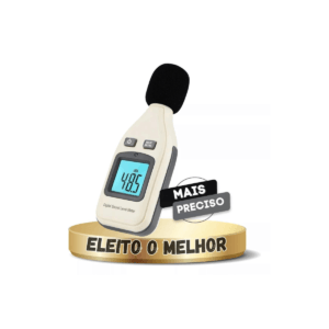 Decibelimetro Profissional Digital Mede Som E Rúido Novo