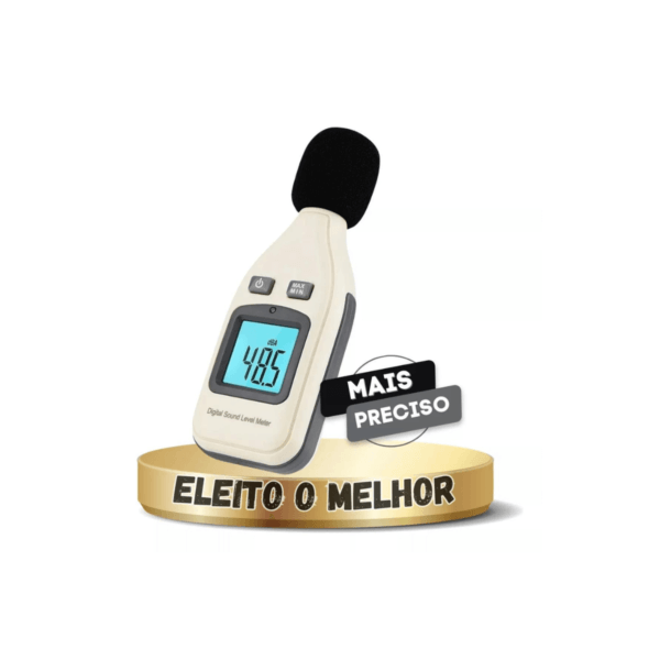 Decibelimetro Profissional Digital Mede Som E Rúido Novo
