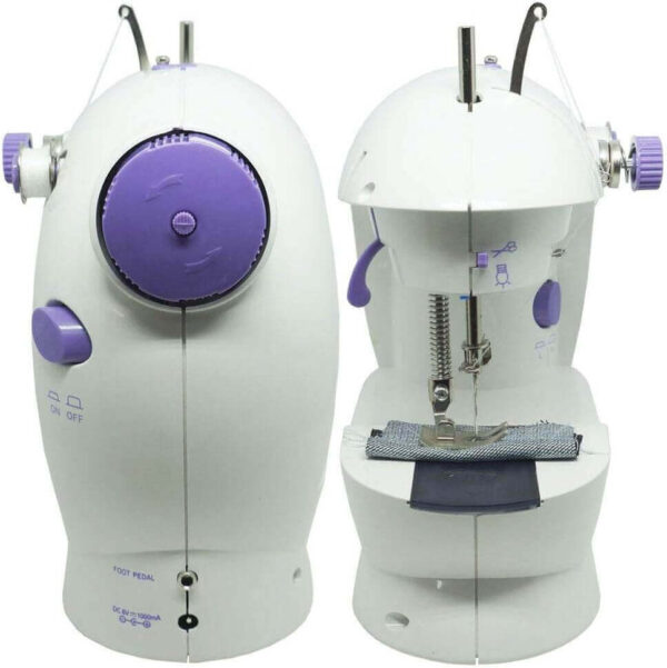 Mini máquina de costura reta CounterTech FH-SM202 portátil branca 110V/220V - Imagem 7
