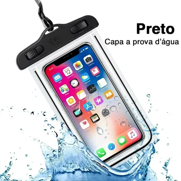 Bolsa Case Prova Dágua Celular Universal Impermeável Oferta - Imagem 5