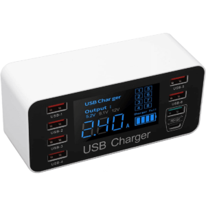 Carregador Usb Rápido Com Porta Qc3.0 40w Estação De Carrega