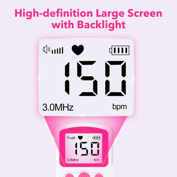 Sonar Fetal Doppler Batimentos Cardiacos Ultrassom Bebe Led - Imagem 8