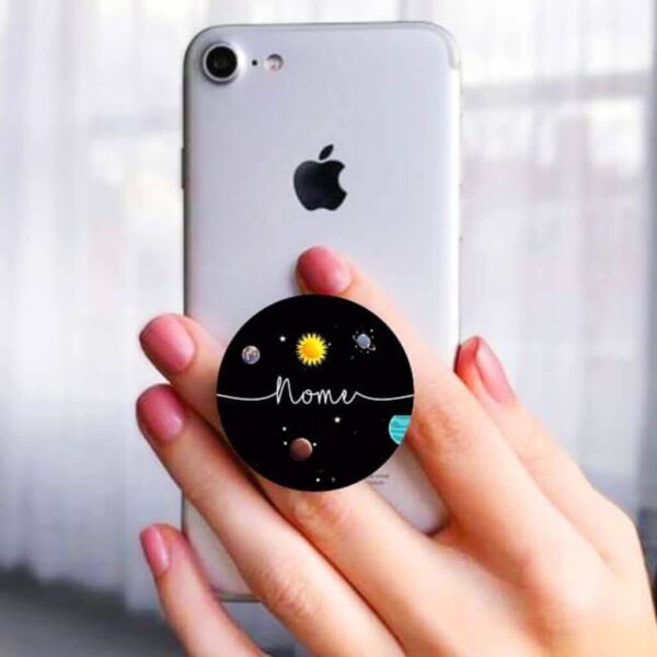 Kit 6 Suporte De Mão Dedos Para Celular Selfie Pop Clip Com Strass - Imagem 11