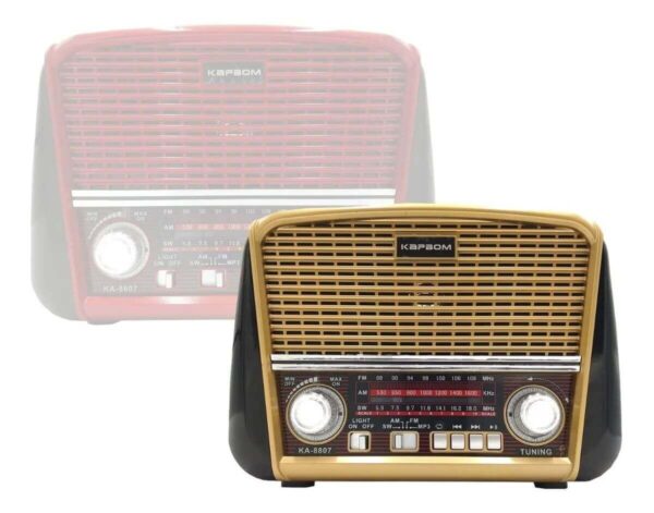 RÁDIO RETRÔ BLUETOOTH/FM/MICRO SD