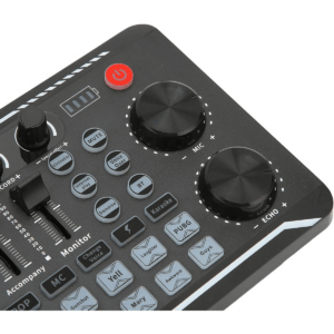 Mixer De Áudio Externo Live Sound Card Celular Tablet E Pc