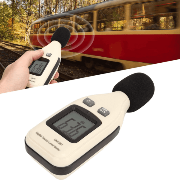 Decibelimetro Profissional Digital Mede Som E Rúido Novo - Imagem 7