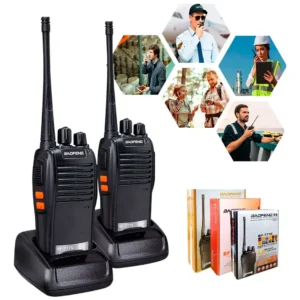 Kit 2 Radio Walk Talk Comunicador 16 Ch 12km Baofeng 777s Ht