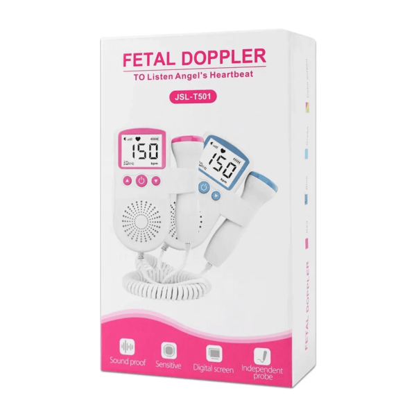 Sonar Fetal Doppler Batimentos Cardiacos Ultrassom Bebe Led - Imagem 6