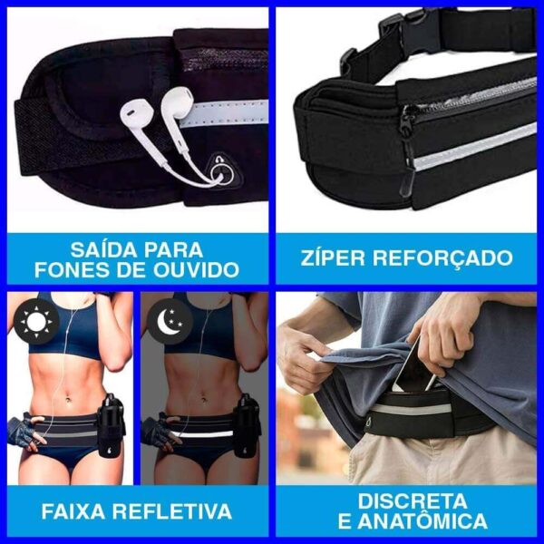 Pochete Ultra Slim Impermeável Celular Esportiva Corrida Tp - Imagem 4