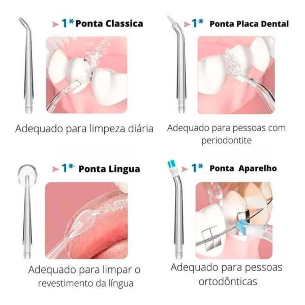 Waterpik Jato D Água Limpador Irrigador Bucal Dentes Gengiva - Imagem 4