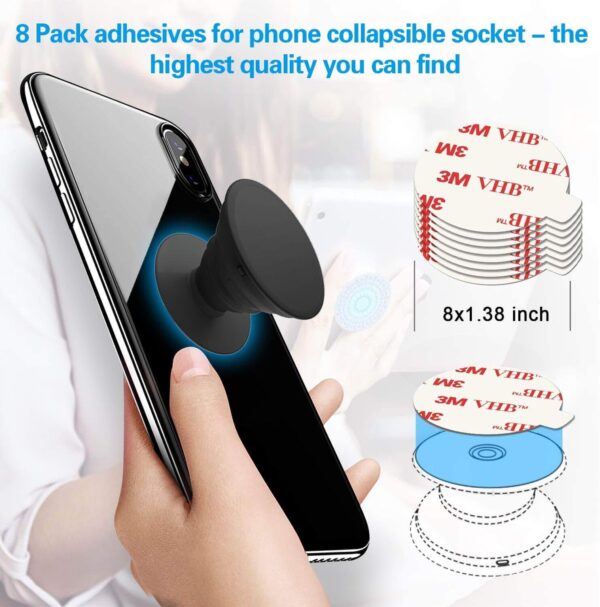 Kit 6 Suporte De Mão Dedos Para Celular Selfie Pop Clip Com Strass