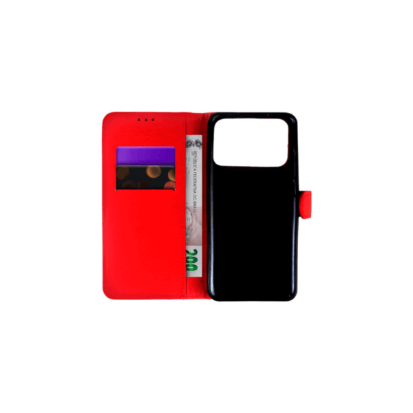 Capa Case Capinha Carteira Carteira Couro Sintético Para Xiaomi Poco C40 - Imagem 4