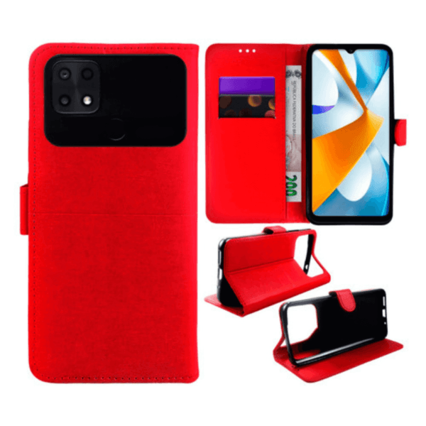 Capa Case Capinha Carteira Carteira Couro Sintético Para Xiaomi Poco C40