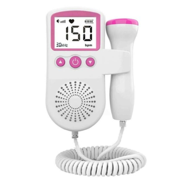 Sonar Fetal Doppler Batimentos Cardiacos Ultrassom Bebe Led - Imagem 2