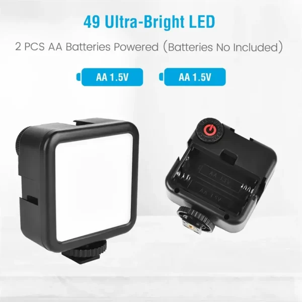 Kit De Vlogg Filmagem Microfone Tripé Luz Live Profissional - Imagem 5