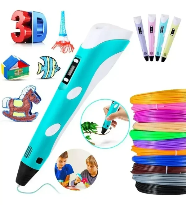 Caneta 3d Impressora Profissional 12v Com Filamentos + Fonte - Imagem 12