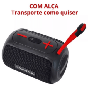 Caixa De Som Preta Amplificada Com Bluetooth Portátil 10w Cor Preto Tn16