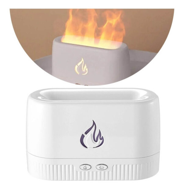 Difusor Aromatizador Umidificador Chamas Ar Óleos Essenciais - Imagem 2