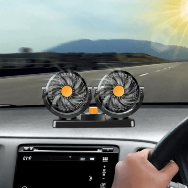 Ventilador portátil Carro Duplo Cabeça Ventilador - Imagem 6