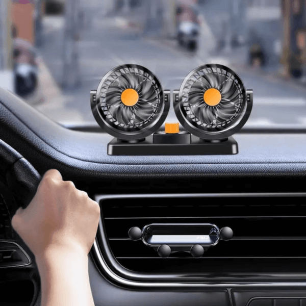 Ventilador portátil Carro Duplo Cabeça Ventilador - Imagem 5