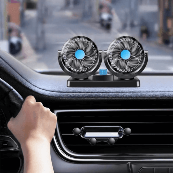 Ventilador portátil Carro Duplo Cabeça Ventilador - Imagem 4