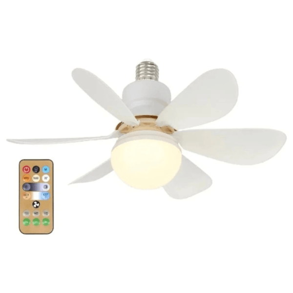 Ventilador De Teto De 3 modos Lâmpada Led Silenciosa Moderna - Imagem 5