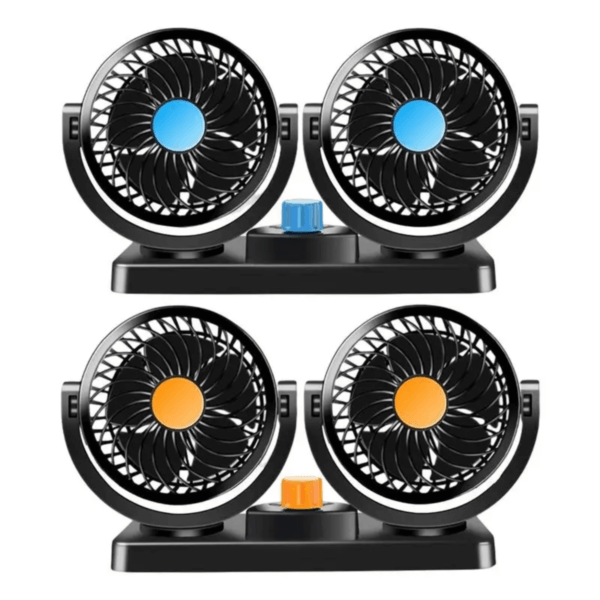 Ventilador portátil Carro Duplo Cabeça Ventilador