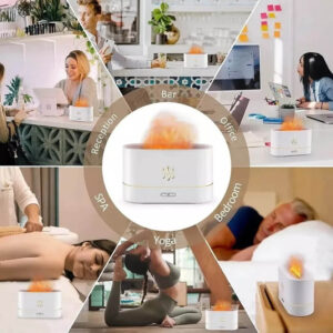 Difusor Aromatizador Umidificador Chamas Ar Óleos Essenciais