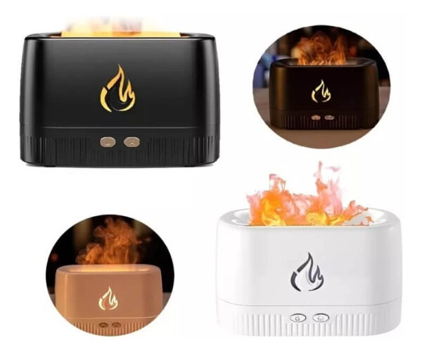 Difusor Aromatizador Umidificador Chamas Ar Óleos Essenciais - Imagem 6
