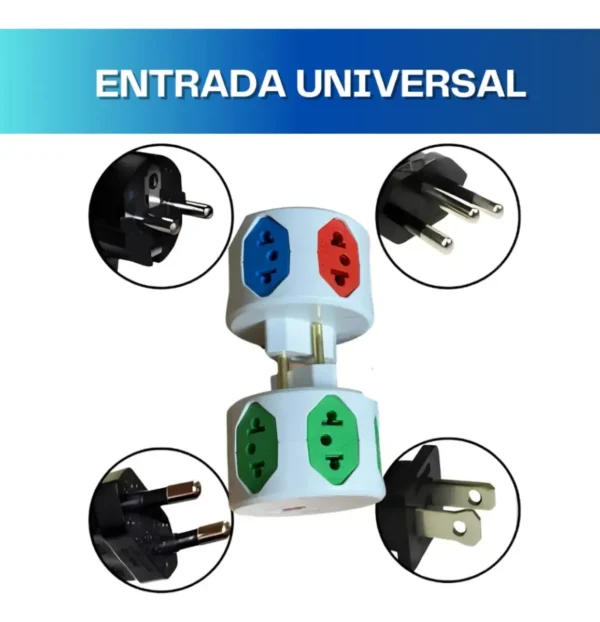 Filtro De Linha 5 Tomadas Sem Fio Portatil C/fusível - Imagem 4
