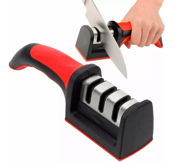Afiador Amolador De Facas E Tesouras 3 In 1 Profissional Top
