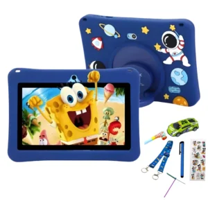 Tablet Infantil Kids Astronauta 6/128GB Com Caneta Touch e Acessorios - Azul