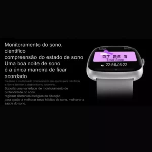 Smartwatch Peje ZW01 Pro A Prova D'água Pulseira Extra