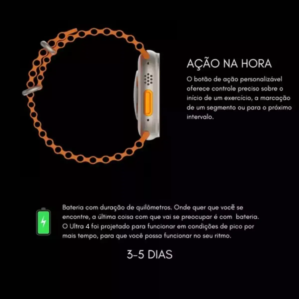 Smartwatch Microwear Ultra 4 Plus 49mm Serie 10 2GB Tela Amoled Lançamento - Imagem 4