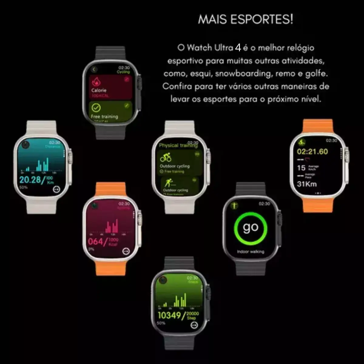 Smartwatch Microwear Ultra 4 Plus 49mm Serie 10 2GB Tela Amoled Lançamento - Imagem 3